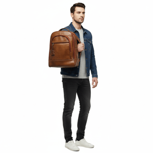 Ambur Leather Backpack – Premium Handcrafted Travel Companion