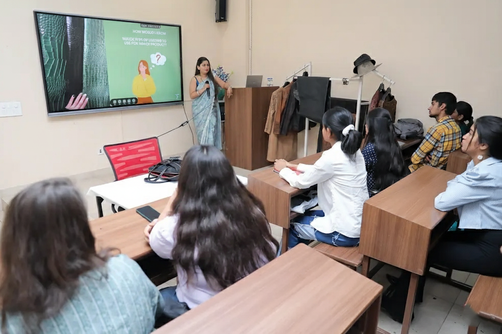 Modern Ambur leather jacket workshop combining traditional craftsmanship with technology